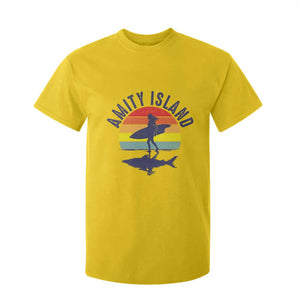 Amity Island T Shirt For Kid Retro Surfing Board Humor TS14 Daisy Print Your Wear