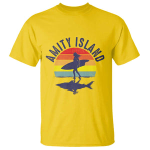 Amity Island T Shirt Retro Surfing Board Humor TS14 Daisy Print Your Wear