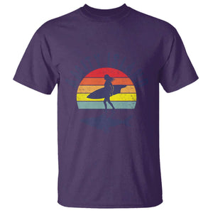Amity Island T Shirt Retro Surfing Board Humor TS14 Purple Print Your Wear