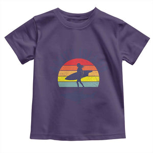 Amity Island Toddler T Shirt Retro Surfing Board Humor TS14 Purple Print Your Wear