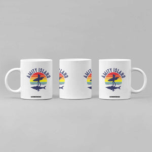 Amity Island Coffee Mug Retro Surfing Board Humor TS14 Print Your Wear