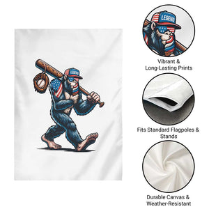 Funny Bigfoot Baseball Garden Flag Sasquatch American Flag Ice Cream TS14 Print Your Wear