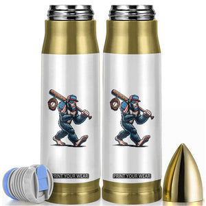 Funny Bigfoot Baseball Bullet Tumbler Sasquatch American Flag Ice Cream TS14 White Print Your Wear