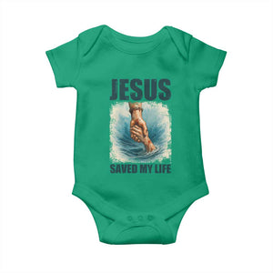 Jesus Saved My Life Baby Onesie Christian Bible Verse TS14 Irish Green Print Your Wear
