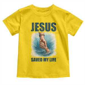 Jesus Saved My Life Toddler T Shirt Christian Bible Verse TS14 Daisy Print Your Wear