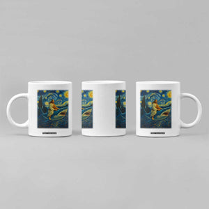 Jesus Shark Stary Night Coffee Mug Artist Van Gogh Christian TS14 Print Your Wear