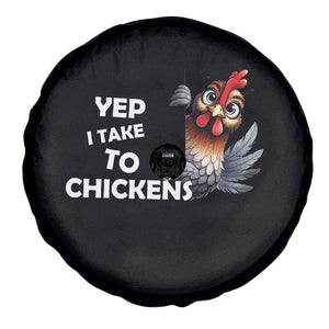 Funny Cute Chicken Spare Tire Cover Yep I Talk To Chickens Farm Animal Lover TS14 Print Your Wear
