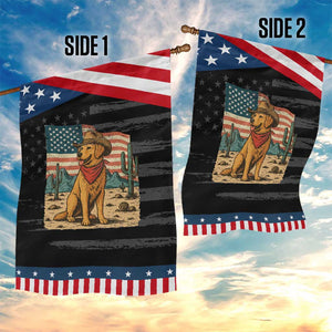 Patriotic Cowboy Dog Garden Flag American Flag Western Country TS14 Print Your Wear