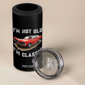 I'm Not Old I'm Classic 4 in 1 Can Cooler Tumbler Vintage 1970 Mercury Cougar Hardtop Classic Car Enthusiast