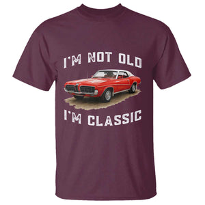 I'm Not Old I'm Classic T Shirt Vintage 1970 Mercury Cougar Hardtop Classic Car Enthusiast