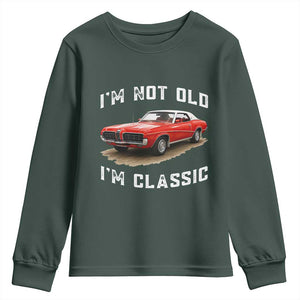 I'm Not Old I'm Classic Youth Sweatshirt Vintage 1970 Mercury Cougar Hardtop Classic Car Enthusiast