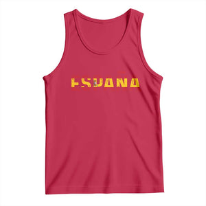 Spain Spanish Flag Espana Pride Tank Top TS14 Red Print Your Wear