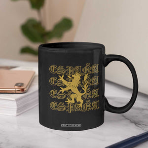 Spain Espana Heraldic Lion Pride Coffee Mug TS14 Print Your Wear