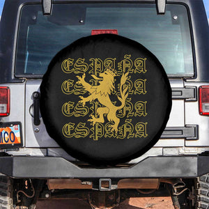 Spain Espana Heraldic Lion Pride Spare Tire Cover TS14 No hole Black Print Your Wear