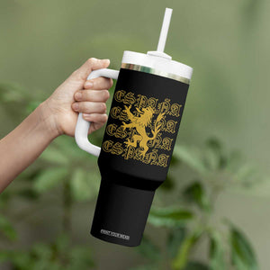 Spain Espana Heraldic Lion Pride Tumbler With Handle TS14 Print Your Wear