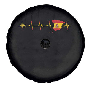 Spain Heartbeat EKG Espana Spanish Flag Map Spare Tire Cover TS14 Print Your Wear