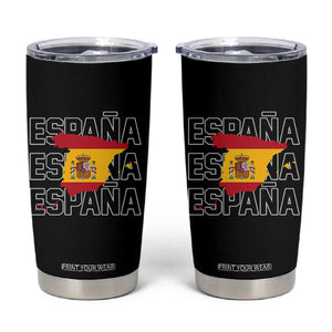 Espana Spain Map Pride Spanish Flag Tumbler Cup TS14 Black Print Your Wear