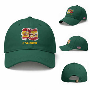 Spain Espana Soccer Football Fan Spanish Flag Baseball Cap TS14 Baseball Cap Universal Fit Irish Green Print Your Wear