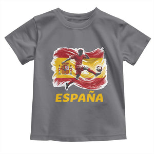 Spain Espana Soccer Football Fan Spanish Flag Toddler T Shirt TS14 Charcoal Print Your Wear