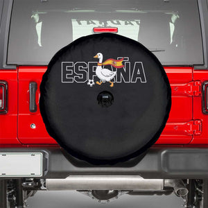 Espana Spain Soccer Football Spare Tire Cover Silly Goose Spanish Flag Fan Supporter TS14 Black Print Your Wear