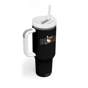 Espana Spain Soccer Football Tumbler With Handle Silly Goose Spanish Flag Fan Supporter TS14 Print Your Wear