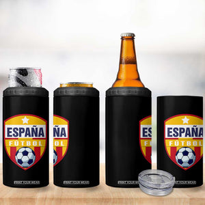 Espana Spain Soccer Football Fan Spanish Flag 4 in 1 Can Cooler Tumbler TS14 Print Your Wear