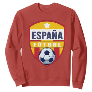 Espana Spain Soccer Football Fan Spanish Flag Sweatshirt TS14 Red Print Your Wear