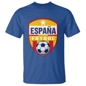 Espana Spain Soccer Football Fan Spanish Flag T Shirt TS14 Royal Blue Print Your Wear