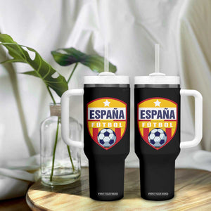 Espana Spain Soccer Football Fan Spanish Flag Tumbler With Handle TS14 Print Your Wear