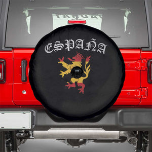 Espana Spain Lion Spanish Flag Spaniard Pride Spare Tire Cover TS14 Black Print Your Wear