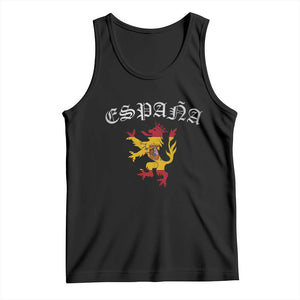 Espana Spain Lion Spanish Flag Spaniard Pride Tank Top TS14 Black Print Your Wear