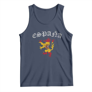 Espana Spain Lion Spanish Flag Spaniard Pride Tank Top TS14 Navy Print Your Wear