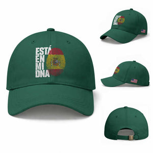 It's in My DNA Espana Spain Spanish Flag Pride Baseball Cap TS14 Baseball Cap Universal Fit Irish Green Print Your Wear