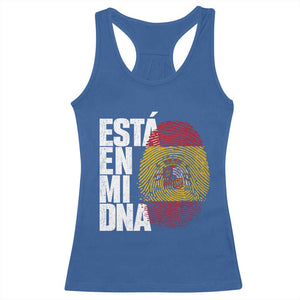It's in My DNA Espana Spain Spanish Flag Pride Racerback Tank Top TS14 Royal Blue Print Your Wear