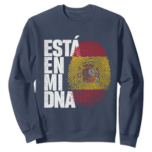 It's in My DNA Espana Spain Spanish Flag Pride Sweatshirt TS14 Navy Print Your Wear