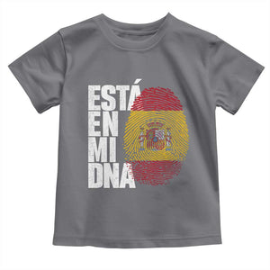 It's in My DNA Espana Spain Spanish Flag Pride Toddler T Shirt TS14 Charcoal Print Your Wear
