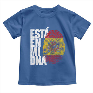 It's in My DNA Espana Spain Spanish Flag Pride Toddler T Shirt TS14 Royal Blue Print Your Wear