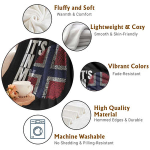It's in My DNA Norway Norwegian Flag Pride Throw Blanket TS14 Print Your Wear