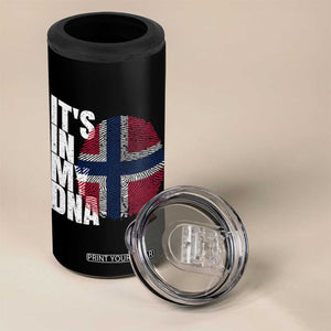 It's in My DNA Norway Norwegian Flag Pride 4 in 1 Can Cooler Tumbler TS14 Print Your Wear