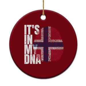 It's in My DNA Norway Norwegian Flag Pride Ceramic Ornament TS14 1pc Red Print Your Wear