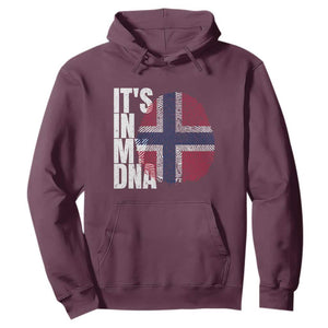 It's in My DNA Norway Norwegian Flag Pride Hoodie TS14 Maroon Print Your Wear