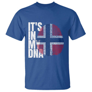 It's in My DNA Norway Norwegian Flag Pride T Shirt TS14 Royal Blue Print Your Wear