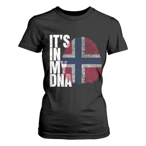 It's in My DNA Norway Norwegian Flag Pride T Shirt For Women TS14 Black Print Your Wear