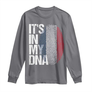It's in My DNA France French Flag Long Sleeve Shirt TS14 Charcoal Print Your Wear