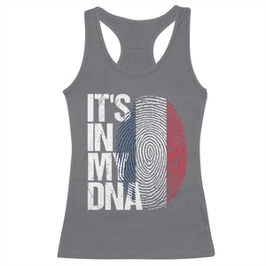 It's in My DNA France French Flag Racerback Tank Top TS14 Charcoal Print Your Wear