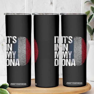 It's in My DNA France French Flag Skinny Tumbler TS14 Print Your Wear