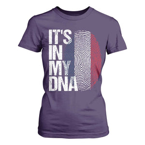 It's in My DNA France French Flag T Shirt For Women TS14 Purple Print Your Wear