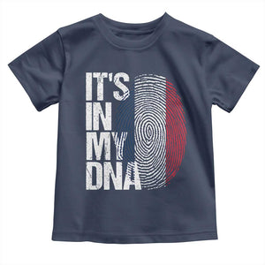 It's in My DNA France French Flag Toddler T Shirt TS14 Navy Print Your Wear