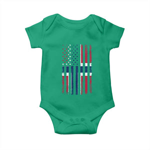 Norwegian Roots Half American Flag USA Norway Pride Baby Onesie TS14 Irish Green Print Your Wear