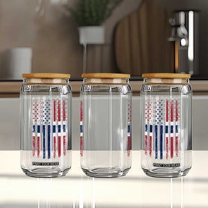 Norwegian Roots Half American Flag USA Norway Pride Glass Can TS14 Print Your Wear